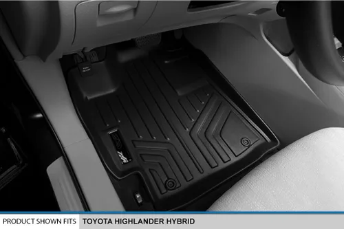 Miniatura 2 de MAXLINER - Juego de alfombrillas de 1ª fila, color negro para Toyota Highlander Hybrid 2008-2013