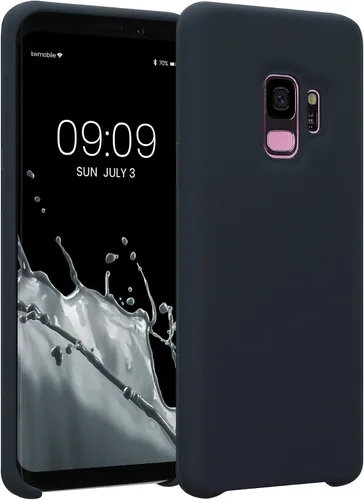 Miniatura 247 de kwmobile Funda compatible con Samsung Galaxy S22 - Funda de silicona TPU con acabado suave - Blue Reef
