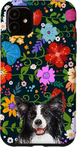 Miniatura 7 de Funda para iPhone 14 Border Collie Ditsy Flower Floral Pattern para mujer