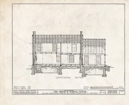 Historic Pictoric : Blueprint HABS NJ,2-TAPO,4- (Hoja 8 de 13) - David R. Haring House, 202 Old Tappan Road, Old Tappan, Bergen County, NJ 14 x 11