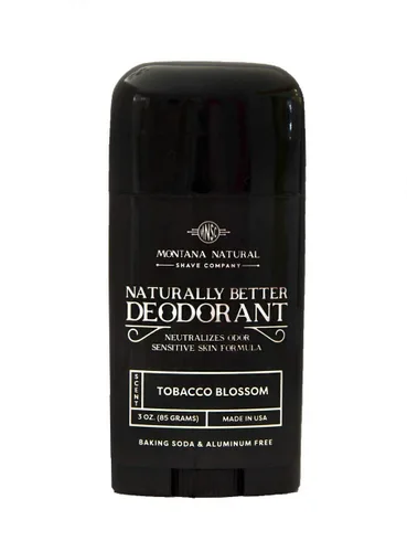 MNSC Tobacco Blossom (Wrangler) Naturally Better Desodorante - Magnesio y carbón activado, fórmula para piel sensible, sin aluminio, sin bicarbonato