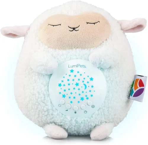 Lumipets Máquina de alivio de sonido: 10 sonidos relajantes, ruido Whtie, luz nocturna, temporizador y diseño portátil para un sueño tranquilo,