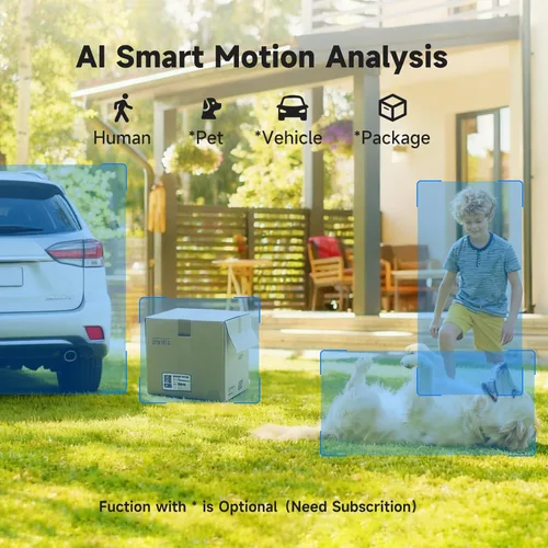 Miniatura 5 de JAIOTlink Cámaras de seguridad inalámbricas para exteriores, cámara de batería de 2.5K, WiFi de 2.4G/5GHz, alarma de foco y sirena