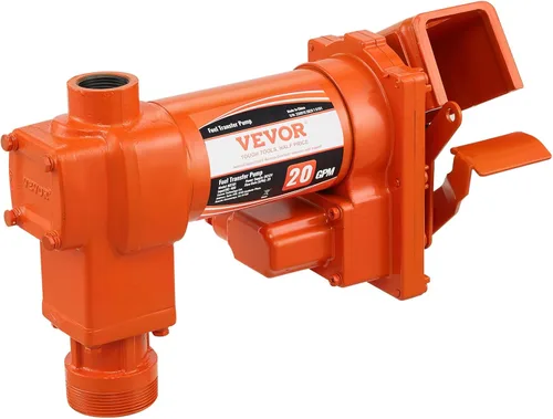 Miniatura 10 de VEVOR Bomba de transferencia de combustible, 12 V CC 20 GPM 1/4 HP, bomba extractora de gasolina con boquilla automática, manguera de descarga