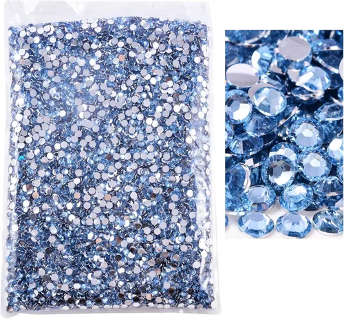 Miniatura 11 de 50000 piezas de diamantes de imitación con parte posterior plana, resina sin termoadhesión, gran cantidad al por mayor para manualidades, bricolaje