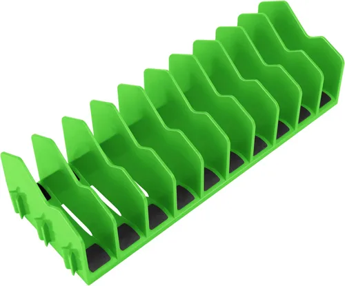 Miniatura 12 de HURRICANE Estante Organizador de Alicates, Estante para Alicates y Cortadores de 10 Ranuras con Base de Goma Antideslizante, Organizador y Amarillo