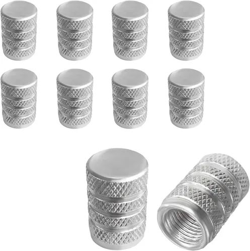 Miniatura 9 de Ziciner 5 PCS Tapas de Válvula de Neumático de Automóvil, Juego de Tapas de Aire de Aluminio, A Prueba de Polvo y Resistentes a la Corrosión, Púrpura
