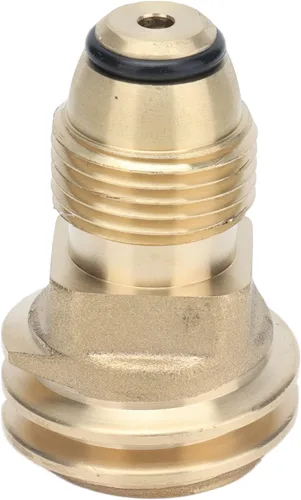 Miniatura 2 de Brass Fittings Adapter Convert POL Valve to QCC‑1 Hose for Gas Grill Cylinder Safe Connection