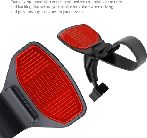 Miniatura 6 de Cellet Soporte de teléfono para tablero de instrumentos Soporte giratorio para teléfono inteligente compatible con iPhones Samsung Galaxy, Google