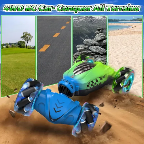 Miniatura 4 de Nitigo Coche de Acrobacias RC con Detección de Gestos, Juguetes para Edades 4-12, Regalo para Edades 6 7 8 9 10 11 12 Niños y Niñas, Coche