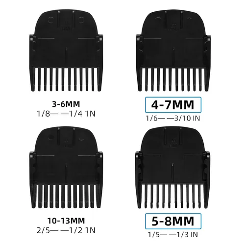 Miniatura 2 de CR8GR8 Peine Guía Profesional de Corte Compatible para Manscaped 4.0, Paquete de 4, 8 Longitudes de Corte de 1/8"-1/2" Pulgadas Compatible