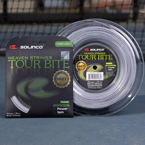 Miniatura 2 de Solinco Tour Bite - Carrete de cuerda de tenis suave