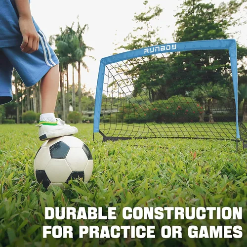 Miniatura 2 de 5x3 FT Kids Soccer Goal with Carry Bag, Portable Folding Soccer Net for Backyard Training, Indoor/Outdoor Use for Youth and Adults
