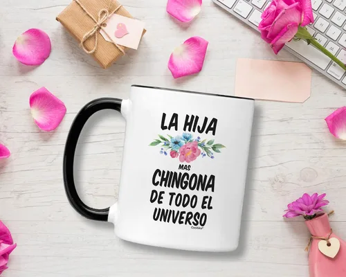 Miniatura 2 de Casitika Regalo para hija en español. La Hija Mas Chingona De Todo El Universo Taza de Café de 11 Oz Regalos Para Cumpleaños.