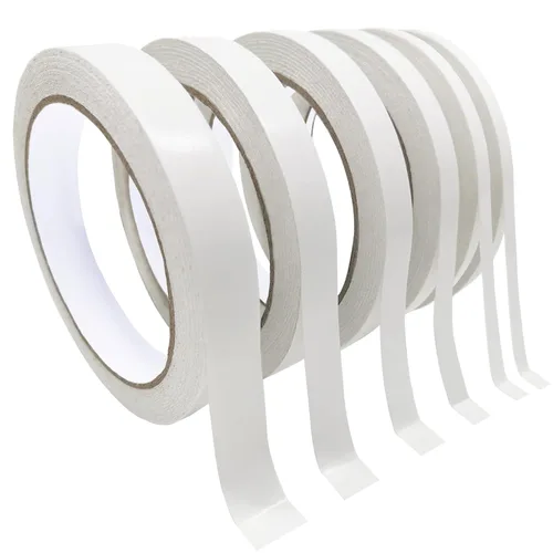 SmaringWing Cinta adhesiva de doble cara para manualidades, 6 rollos de cinta adhesiva de doble cara de varios tamaños para arte, fotografía, caja