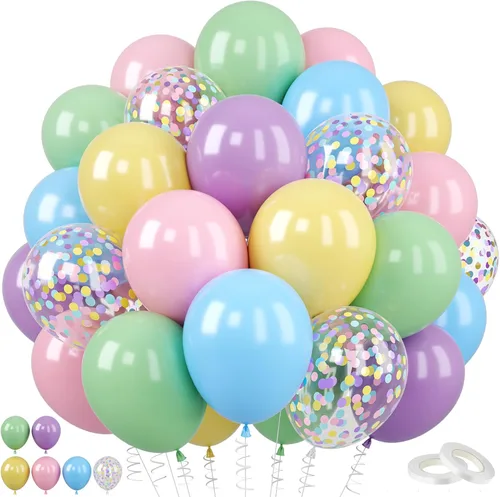 Miniatura 20 de Globos de graduación azules y dorados, 60 globos impresos con texto en inglés "Felicitaciones", 12 pulgadas, azul marino, blanco, azul, metálico