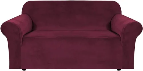 Miniatura 98 de H.VERSAILTEX Funda de terciopelo elástico para sillón, funda para sillón de 1 cojín para sala de estar, funda de muebles hecha de terciopelo grueso