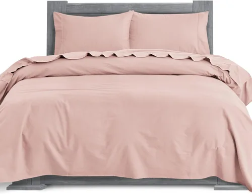 Miniatura 27 de Elegant Comfort Juego de sábanas suaves de franela de 100 % algodón turco, 4 piezas, calidad premium, sábana bajera con bolsillo profundo, ultra