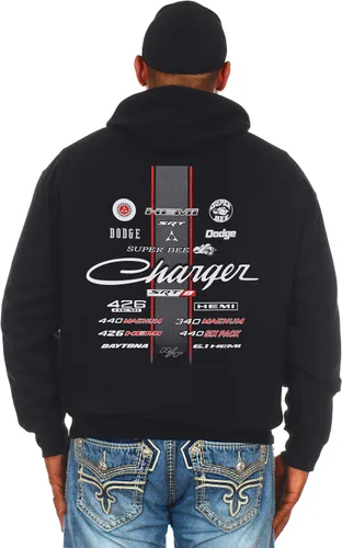 Miniatura 4 de JH DESIGN GROUP Dodge Charger - Sudadera con capucha de 2 caras para hombre