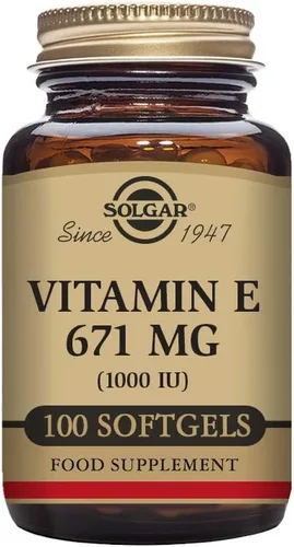 Miniatura 4 de Solgar, Vitamina E, 1.000 IU de D-Alfa-Tocoferol Mixto y Cápsulas Blandas de Tocoferol Mixtas, 100 Unidades, E3561, 1, 1