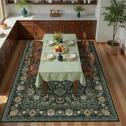 Miniatura 80 de Alfombras de área de 5 x 8 pies para dormitorio, alfombra lavable de 5 x 8, alfombra vintage grande, antideslizante, alfombra bohemia para sala