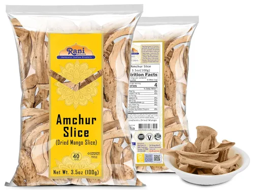 Miniatura 8 de Rani Amchur (Mango) - Rebanadas enteras secas de 3.5 onzas (3.53 oz) ~ Todo natural, origen indio, sin color, apto para gluten, vegano, sin OMG, sin