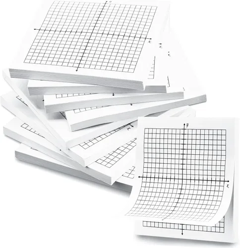 Miniatura 8 de Sabary 8 paquetes de notas adhesivas de papel cuadriculado, 400 hojas de 3 x 3 pulgadas, mini blocs de gráficos lineados de 20 x 20, notas adhesivas