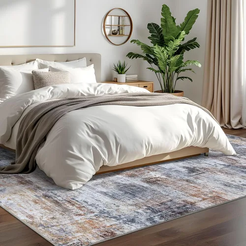Miniatura 423 de IOHOUZE Alfombra abstracta lavable de 3 x 12 pies para pasillos, antideslizante para cocina, camino de entrada de lana sintética para interiores