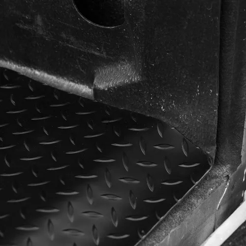Miniatura 6 de 7422451311390 Compatible con Nissan Frontier D41 2022-2026 de 5 pies (59.5 pulgadas), placa de goma negra con placa de diamante