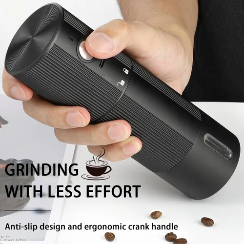 Miniatura 6 de Molinillo de café eléctrico portátil con fresas cónicas con 45 configuraciones ajustables, molinillo de café inalámbrico con fresas para espresso