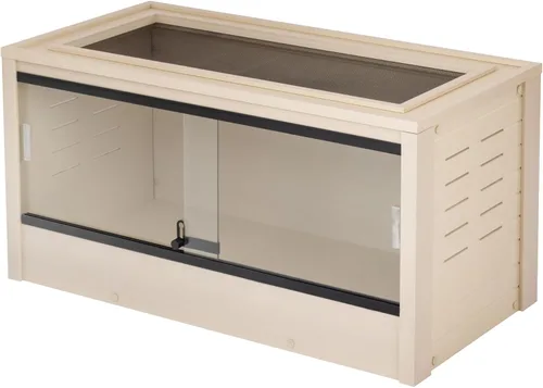 Miniatura 22 de New Age Pet ECOFLEX - Hábitat grande para reptiles de 48 pulgadas de ancho, Mojave Lounge para serpientes, tortugas y lagartos en arce, negro y Gris