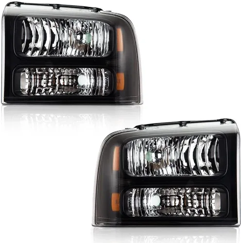 Miniatura 23 de G-PLUS Faros delanteros delanteros para Ford F250 F350 F450 F550 Super Duty 1999-2004; compatible con Ford Excursion 2000-2004 lente transparente