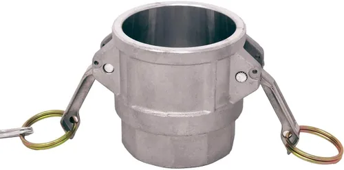 Miniatura 7 de Gloxco Tipo D de aluminio leva y ranura de manguera de conexión, 1" Camlock hembra x 1" NPT hembra (CAM-10-D-AL)
