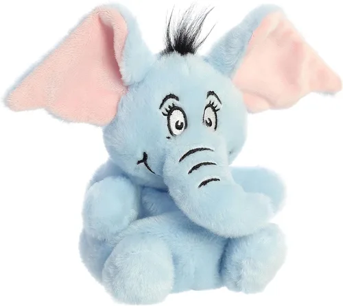 Miniatura 2 de Aurora Whimsical Dr. Seuss Palm Pals Horton - Peluche con licencia oficial para juegos imaginativos, perfecto para niños y adultos, color azul, 4.5