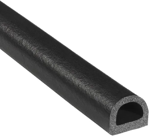 Miniatura 12 de Trim-Lok Sello de goma en forma de D – 1 pulgada de altura, 1 pulgada de ancho, 125 pies de longitud – Sello de espuma EPDM con cinta adhesiva BT