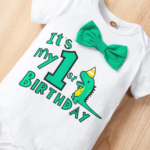 Miniatura 4 de Conjunto de pantalones y tirantes para bebé niño de un primer cumpleaños