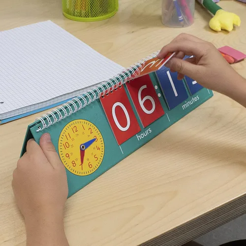 Miniatura 3 de edxeducation Rotafolio de tiempo Reloj de enseñanza para niños Aprende a decir la hora con formatos analógicos y digitales