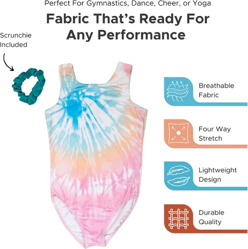 Miniatura 55 de Destira Premium Closed Back Gymnastics Leotards for Girls - Snug Performance Fit (Size Up for Comfort), GIRLS/CHILD Sizes