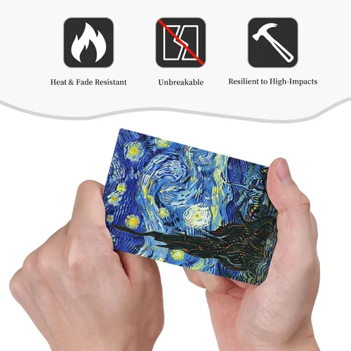 Miniatura 5 de Placa de receptáculo para interruptor basculante de una sola banda, 1 banda Decora GFCI Starry Night Painting Placa decorativa de pared