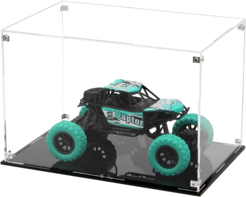 Miniatura 11 de Contenedores cuadrados de acrílico transparente con tapa, cajas de almacenamiento, figuras de acción para el hogar, juguetes organizadores