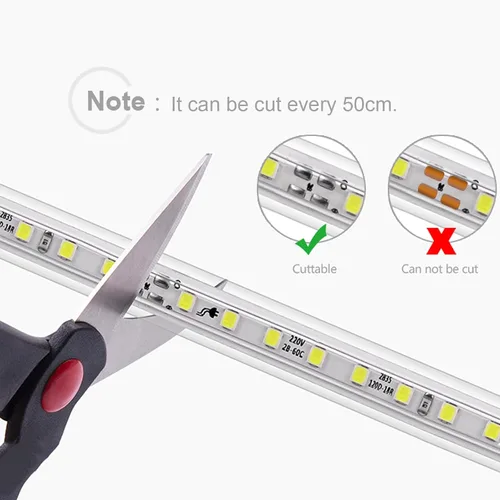 Miniatura 5 de Luces de Cuerda LED de 6.56 pies para Exteriores, Luces de Cuerda LED Cortables de 110V para Exteriores Impermeables 6500K para Interiores
