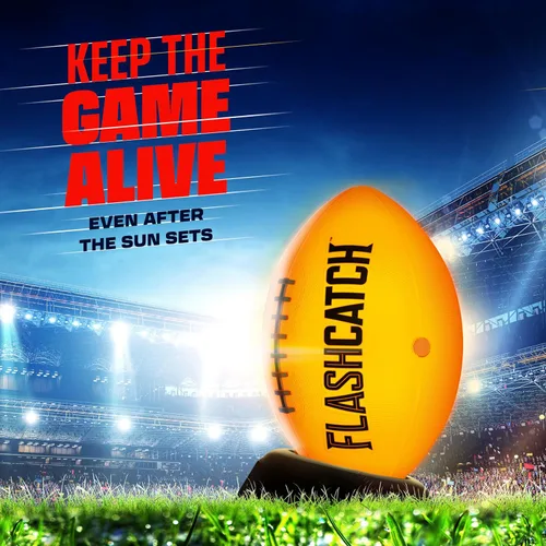 Miniatura 5 de FlashCatch Fútbol iluminado – Bola que brilla en la oscuridad – NO 6 – Regalos de cumpleaños para deportes al aire libre para niños de 8 a 15 años