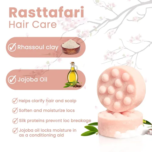 Miniatura 3 de Rastta Locs Organic Loc - Barra de champú con acondicionadores hechos para rastas, trenzas, rastas. Elimina la acumulación y los residuos