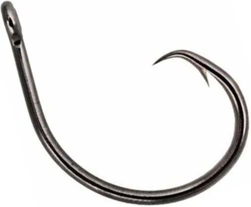 Miniatura 2 de Reaction Tackle Ganchos circulares – Anzuelos de pesca de acero de alto carbono para pesca de bagre, lubina y agua salada – Punto en línea afilado