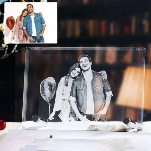 IEK Marco de fotos de cristal personalizado, marco de fotos de cristal personalizado, personaliza tu propio marco de fotos, personalización de
