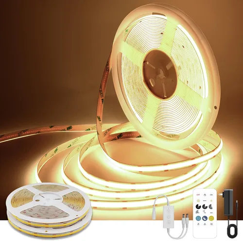 Miniatura 21 de Pandery Tira de LED COB, Tira de Luces LED 1M/3.28ft, Tiras LED Regulables por Toque, CRI90+, Luz COB LED Blanca Cálida 2700K, 960LEDs, Tira
