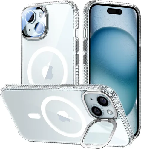Miniatura 73 de VOFATA - Funda magnética para iPhone 17 Pro Max, cubierta para cámara con soporte, protección completa para la cámara, compatible con MagSafe