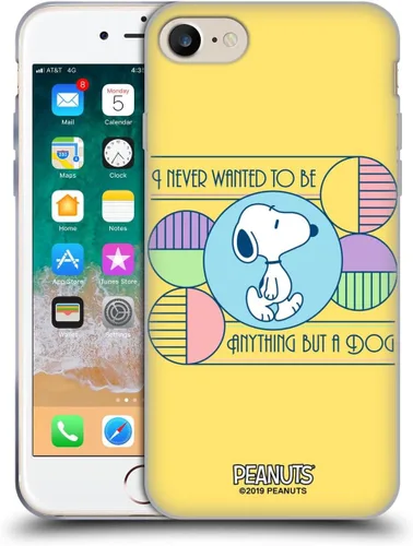 Miniatura 66 de Head Case Designs Snoopy Deco Dreams - Funda de gel suave con licencia oficial de Peanuts Blue Pattern compatible con Apple iPhone 7 Plus/iPhone 8