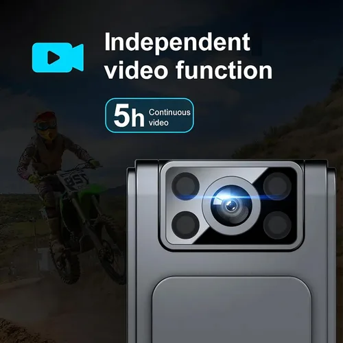 Miniatura 2 de Mini grabadora de video con cámara corporal, 1080P pequeñas cámaras ocultas portátiles portátiles con clip y visión nocturna, cámara con micro
