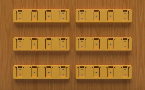 Miniatura 5 de Soporte para Baterías Compatible con Soporte de Batería DeWalt 20V, Montaje de 4 Ranuras para Herramientas de Garaje, Herramientas para Dewalt 20V
